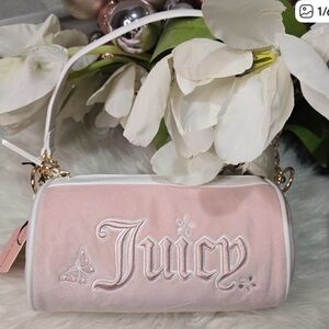 Juicy Couture Y2K Powder Blush Barrel Shoulder Bag
